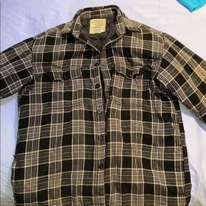 Dark Flanel Work Shirt/ Pullover